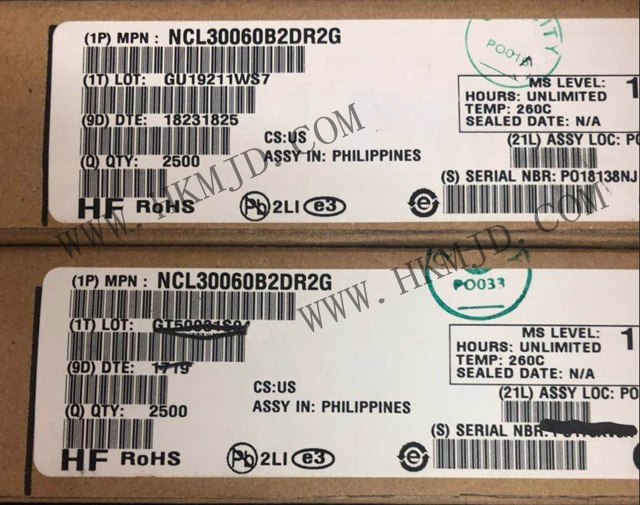供應驅(qū)動IC NCL30060 NCL30060B2DR2G PMIC - LED 驅(qū)動器