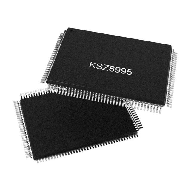 出售【Microchip】KSZ8995XA 集成式 5 端口 10/100 QoS 以太網(wǎng)交換機(jī)，支持光纖