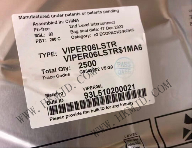 明佳達 [供應] ST (VIPER06LSTR) VIPerPlus 離線高壓轉(zhuǎn)換器IC