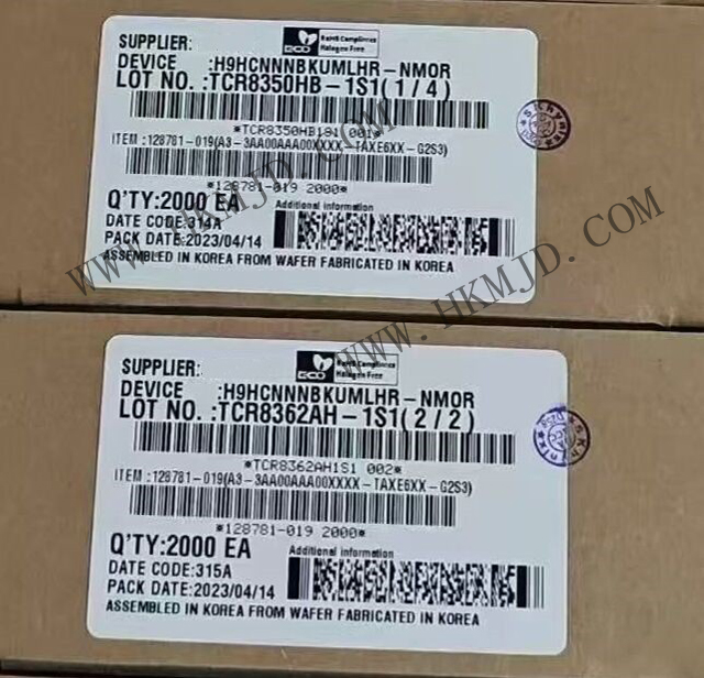 供應SK海力士H9HCNNNBKUMLHR-NMOR LPDDR4X內(nèi)存芯片